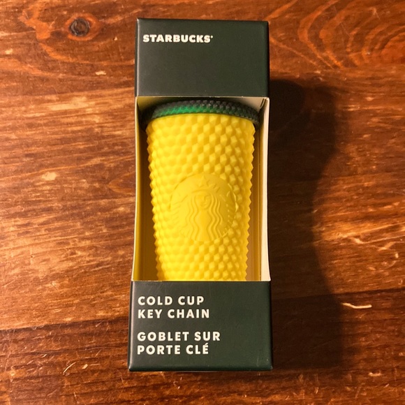Starbucks Accessories - Starbucks Hawaii Exclusive Yellow Pineapple Studded Keychain Mini Ornament